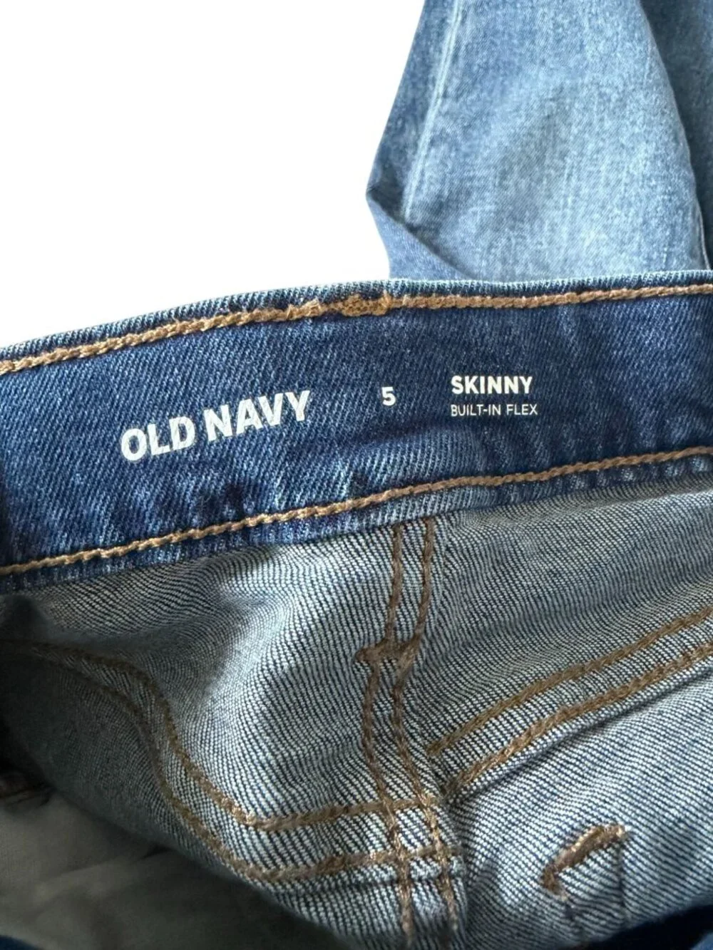 OLD NAVY Girls Blue Medium Wash Skinny Jeans Size 5